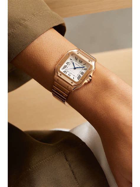 cartier rose gold santos|cartier santos bezel.